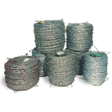 Military grade hot dipped 14 gauge galvanized single twist price barbed wire 5mm  500 meters